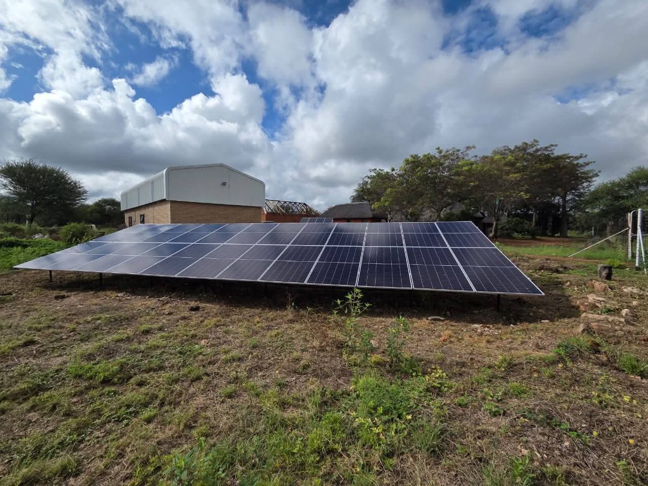 Commercial ground-mounted solar array George Western Cape