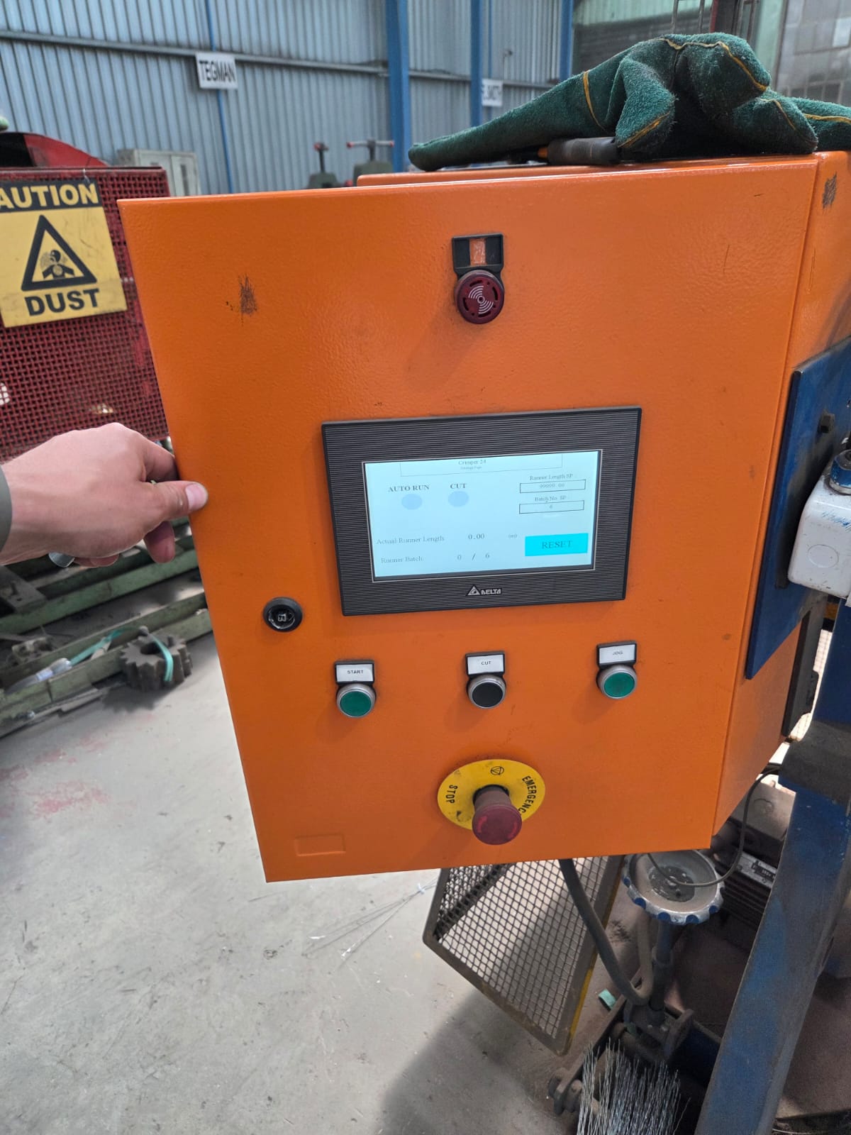 Delta HMI touchscreen control panel